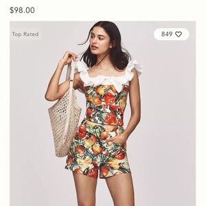 Maeve flutter Sleeve Cropped Blouse small/sz4